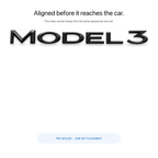 Model Name Tailgate Emblem for Tesla Model 3/Y/S/X
