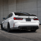 Carbon Fiber Rear Diffuser Corner Extensions for BMW G80 M3 G82 M4