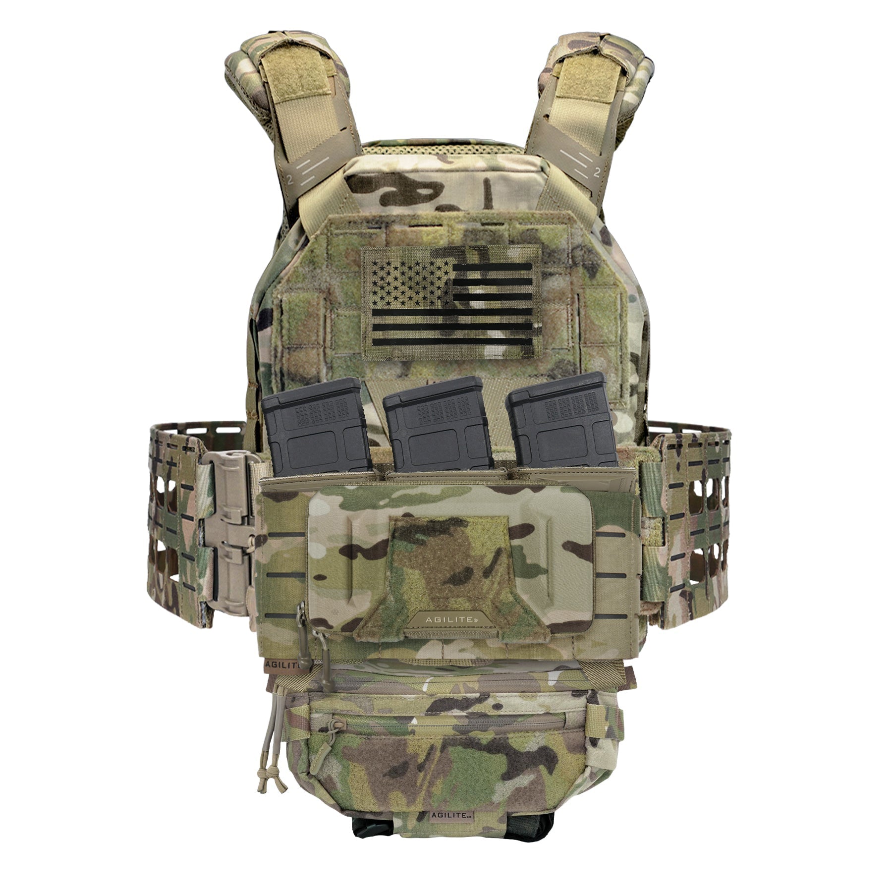 Agilite Battleshell - Tactical Phone Case - Fits Any Smartphone & Dual Charging‑Cable Exit Ports