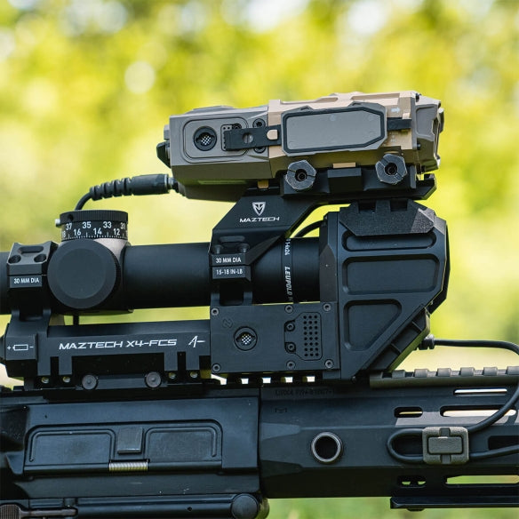 Maztech X4 Diving Board Mount - Mounts LRF & Accessories Above Scope