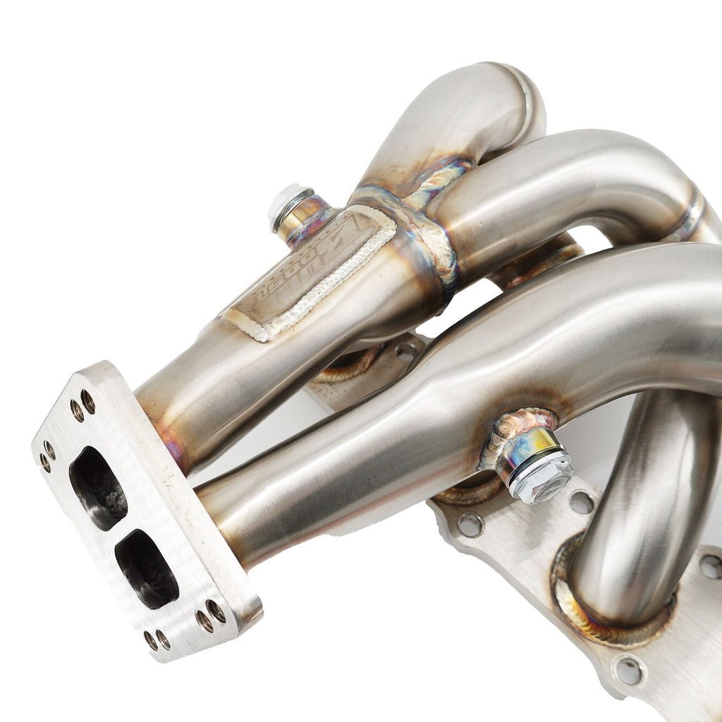 T3 T4 Single Turbo Conversion Exhaust Header Kit For N54 135i 335i 535i AWD Z4 3.0L