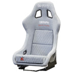 Nardo Gray Bull Boost Adjustable Racing Lowered Ultra Max Bucket Seat with Slider Rails