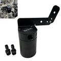 Adjustable Billet Baffled Oil Catch Can Reservoir Tank Racing 2-Port V2 Bracket