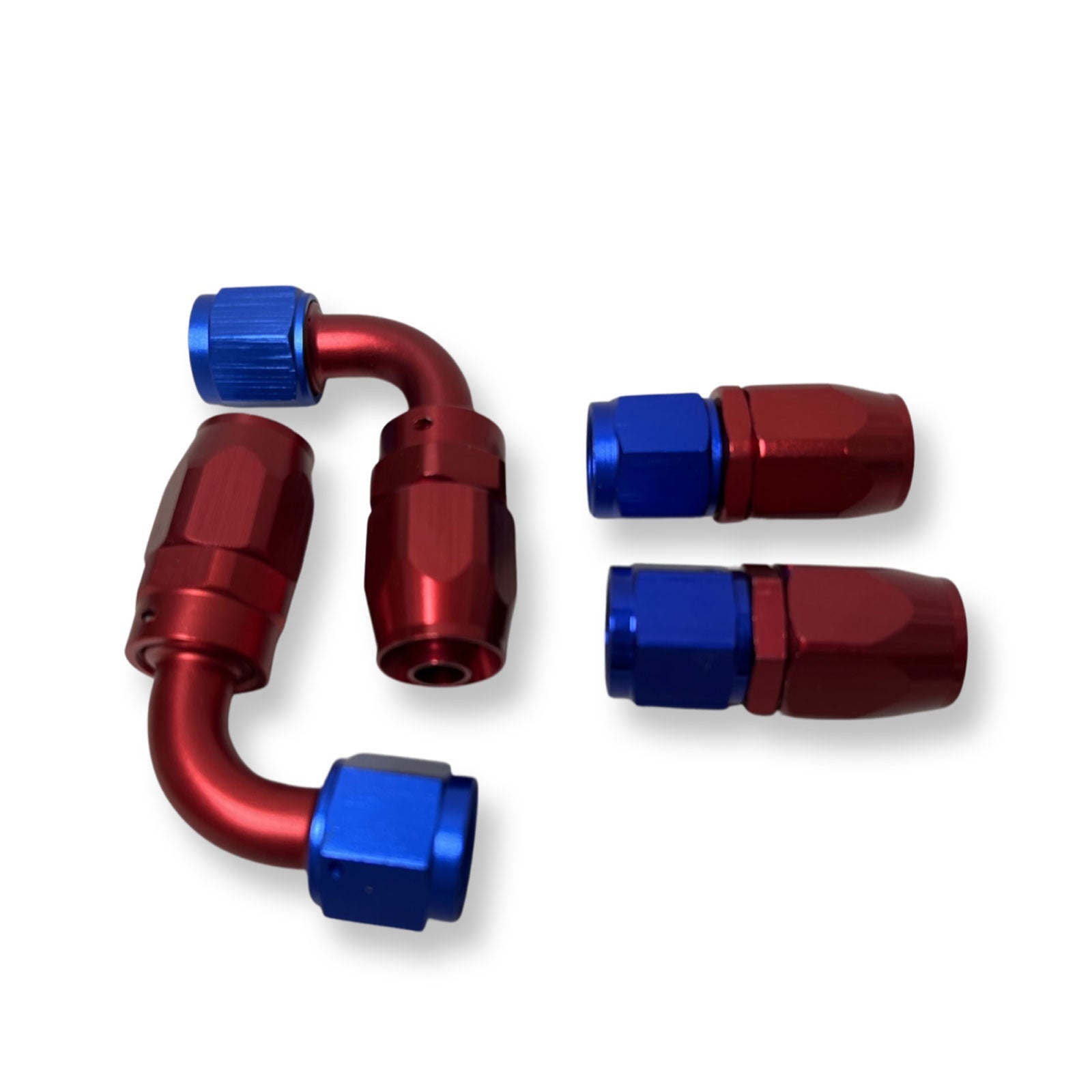 10 AN 90 Degree Billet Swivel Seal Braided Steel Hose End Fitting Oil/Fuel/Water KIT