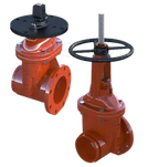 OSY Flanged Gate Valve 350psi Resilient Wedge NRS