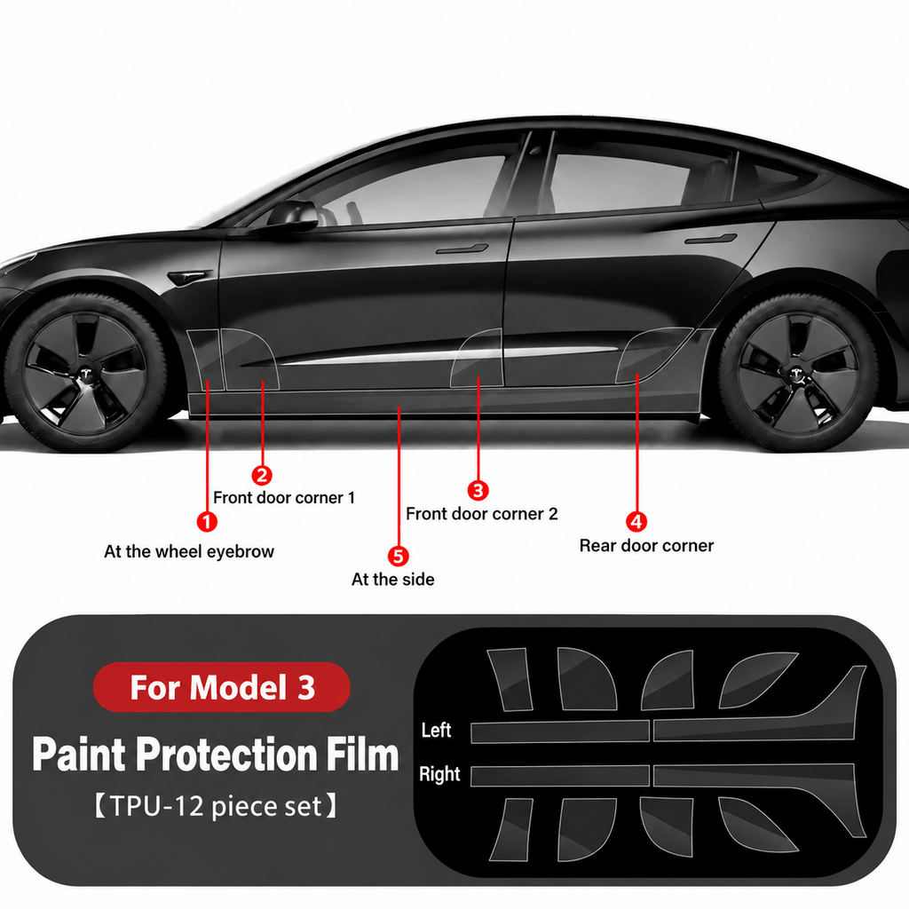 Paint Protection Film For Tesla Model 3 & Model Y