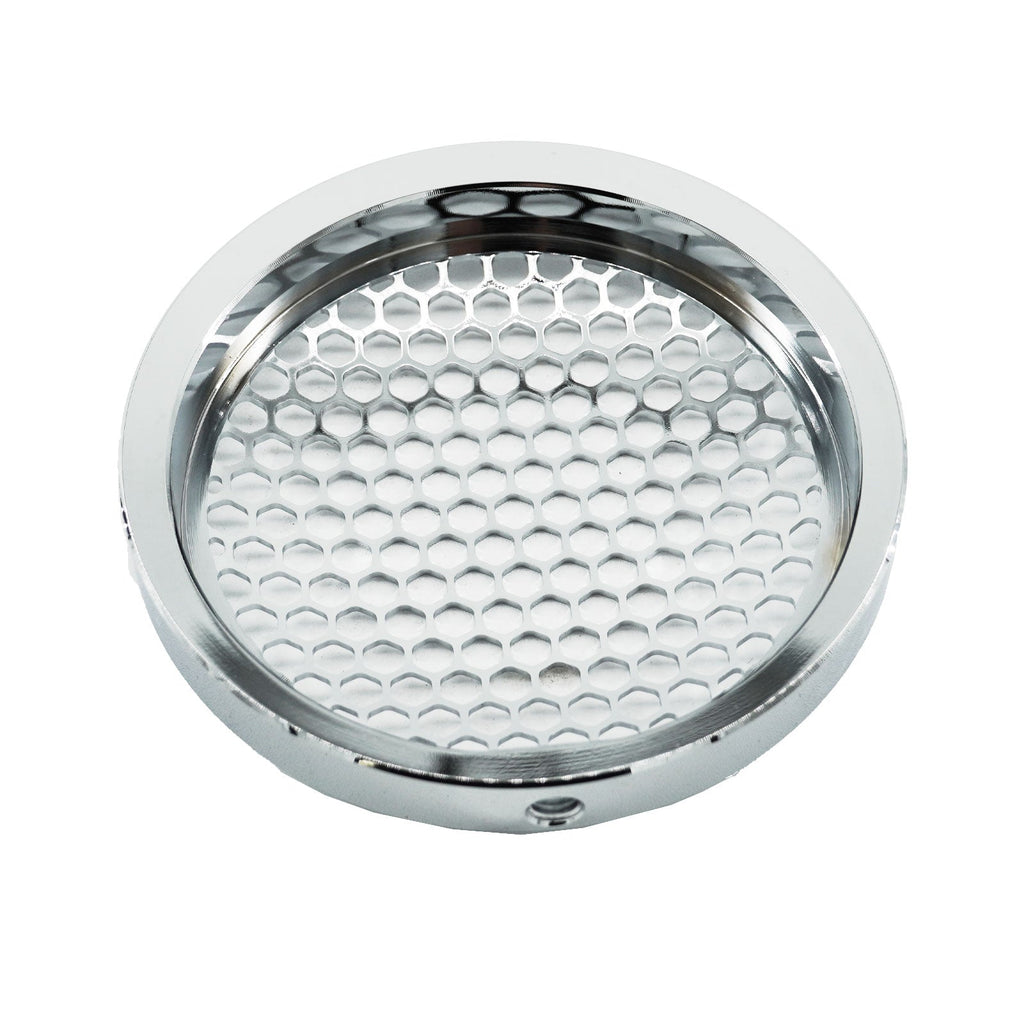 Polished Billet 4" Inch Turbo Inlet Guard Velocity Stack Adapter Bellmouth Intake Hex