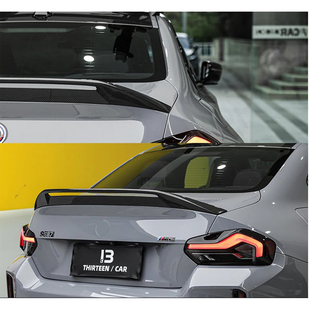 Pre-Preg Carbon Fiber AD Style Rear Trunk Spoiler for BMW G87 M2 G42 2 Series