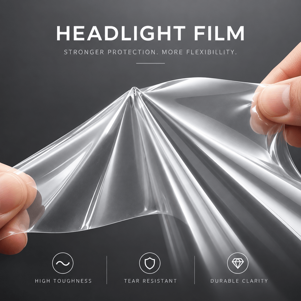 Pre-cut TPU Headlight Protection Film for Model Y | Clear, Smoked & Photochromic