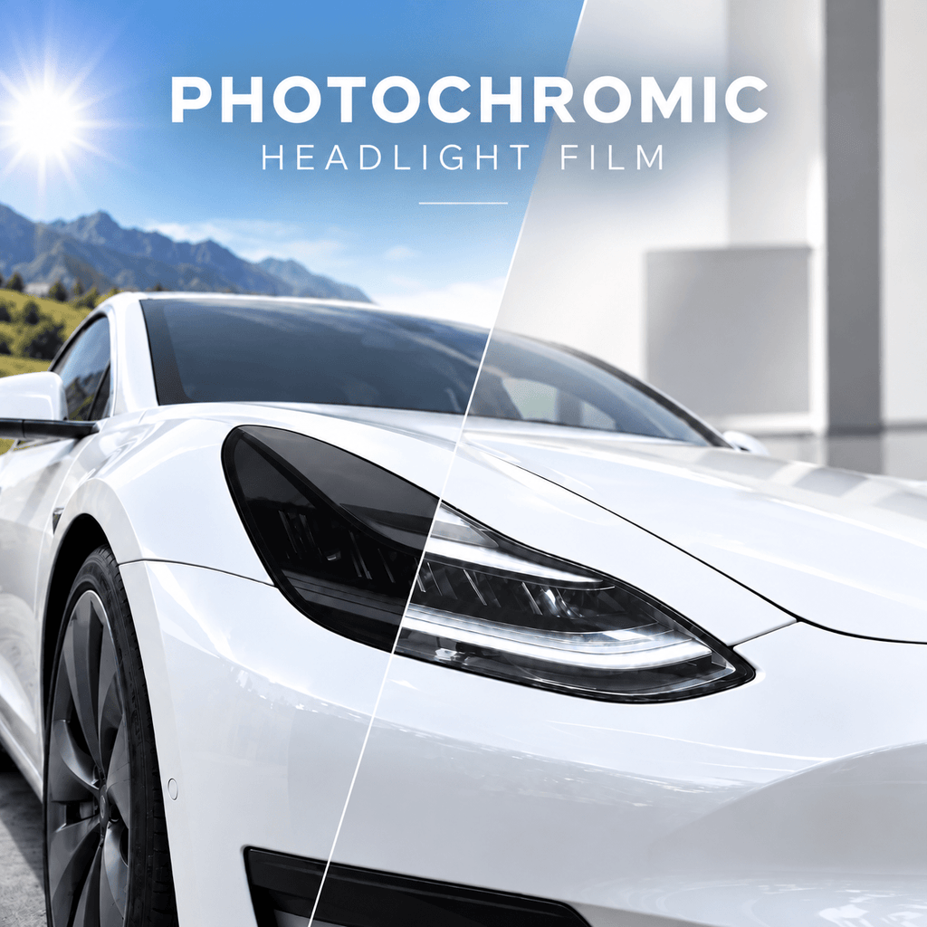Pre-cut TPU Headlight Protection Film for Model Y | Clear, Smoked & Photochromic