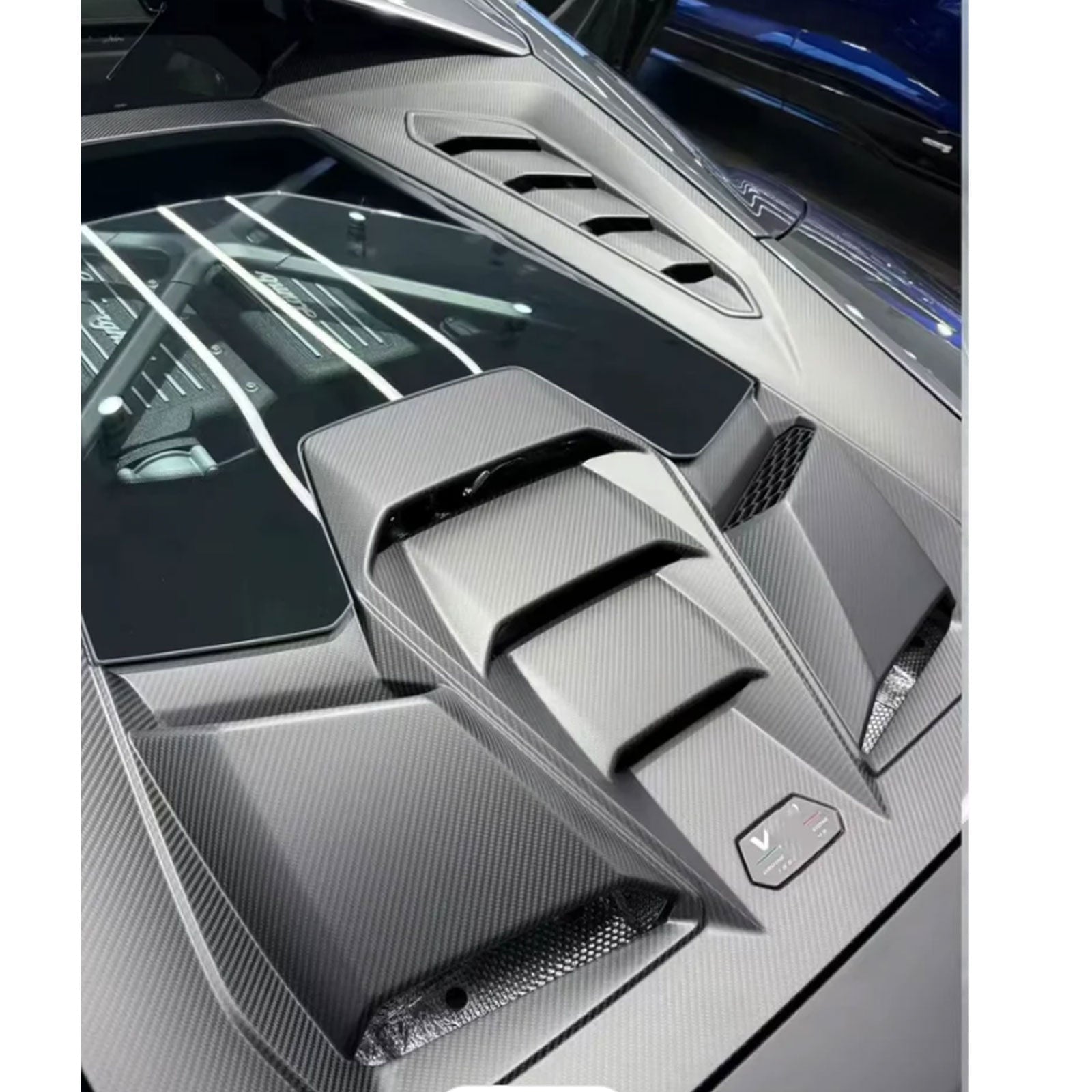 Carbon Fiber Engine Hood Cover with Transparent Window for Lamborghini Huracan LP580 LP610 EVO