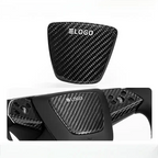 Real Dry Carbon Fiber Airbag Trim Cover for Model Y Juniper & Model 3 Highland