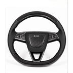 Real Dry Carbon Fiber Airbag Trim Cover for Model Y Juniper & Model 3 Highland