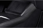 Real Dry Carbon Fiber Center Console Combo Side Panel & Charging Pad Overlay for Model 3 Highland & New Model Y