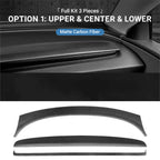 TESERY Real Dry Carbon Fiber Dashboard Cover Overlay for Model 3 Highland / Model Y Juniper