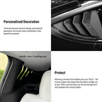 TESERY Rear Side Window Louvers Cover for Model Y | 3 Finishes | 2-Pack