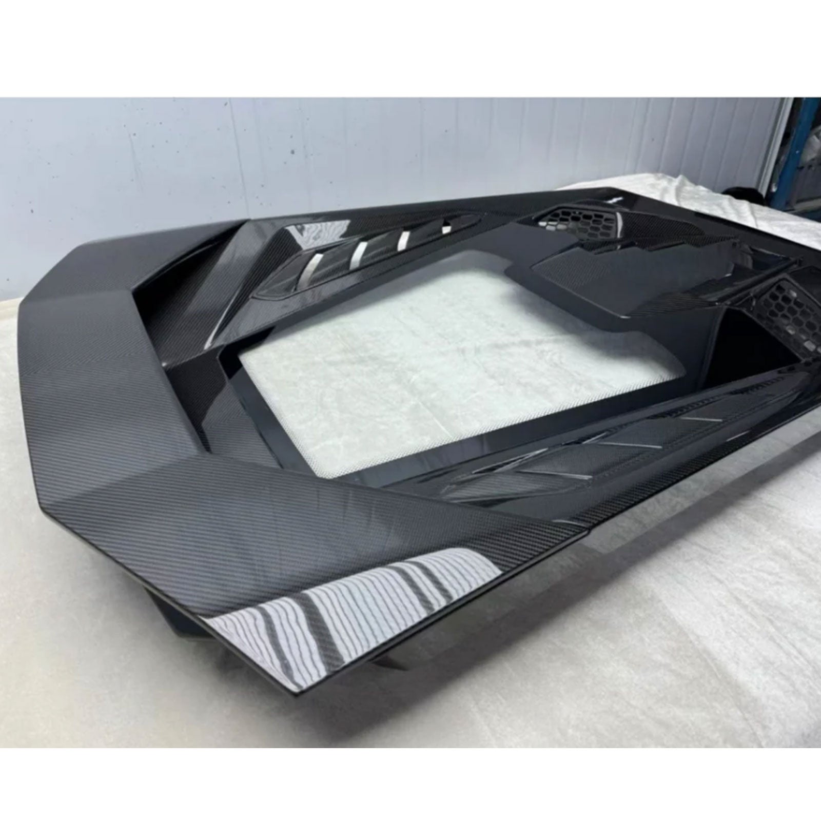 Carbon Fiber Engine Hood Cover with Transparent Window for Lamborghini Huracan LP580 LP610 EVO