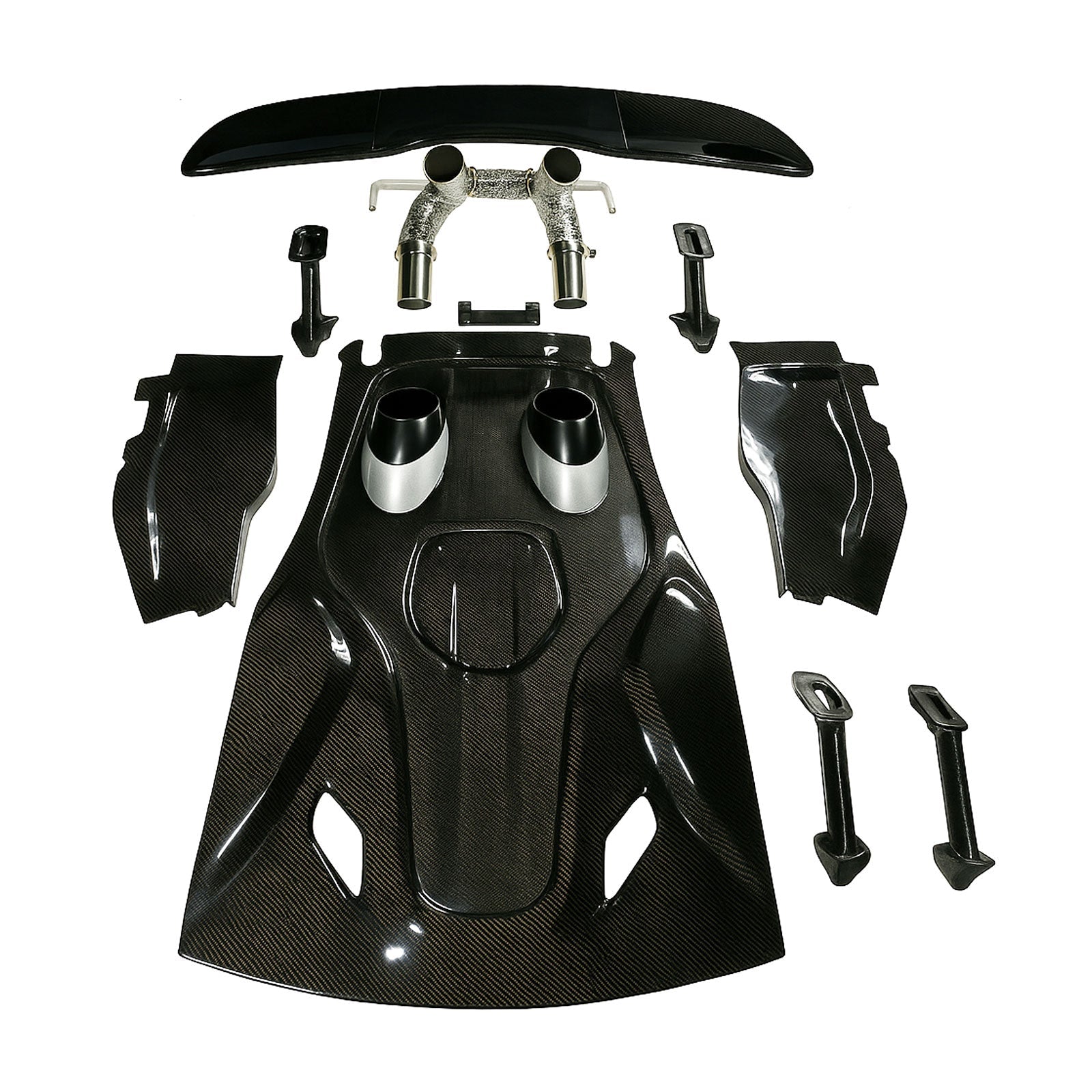 600LT Conversion Carbon Fiber Rear Hood Deck Lid for McLaren 540C 570S 600lt