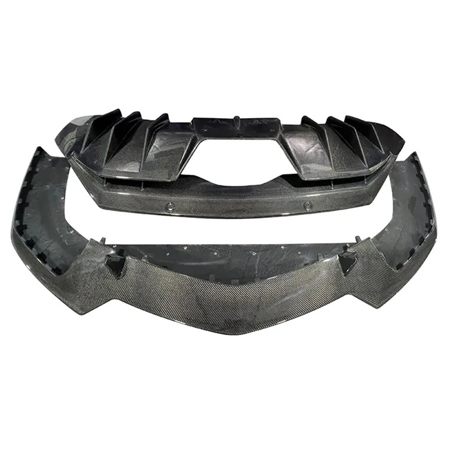 OEM Style Dry Carbon Fiber Front Lip and Rear Diffuser for Lamborghini Aventador LP740