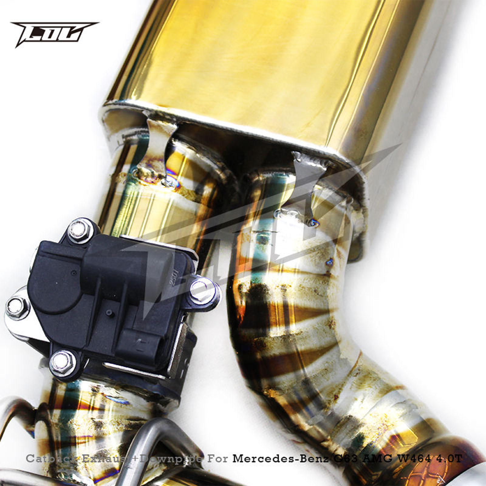 Titanium Catback Exhaust System with Free Flow Downpipes for Mercedes Benz G63 AMG W464 4.0T