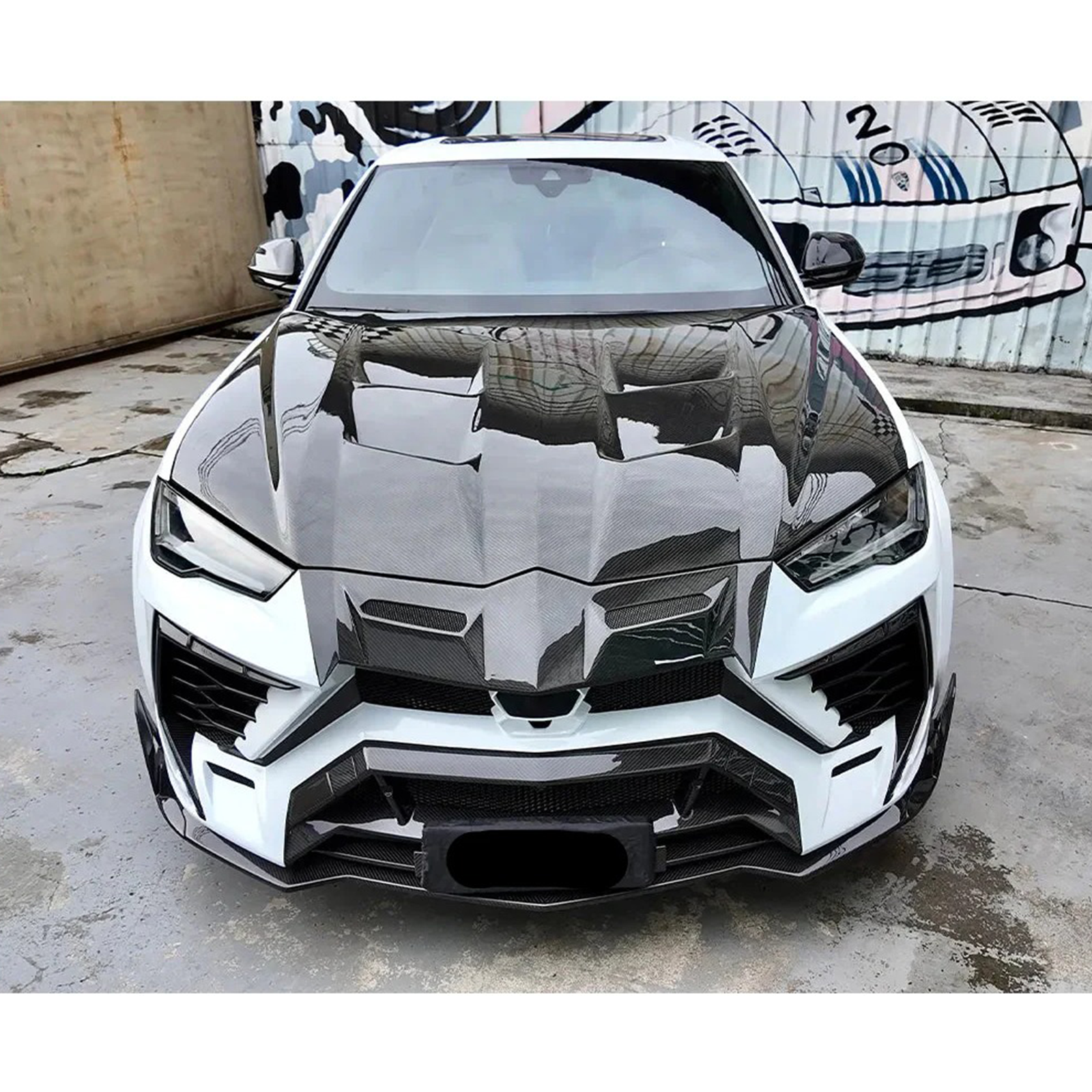 M Style Dry Carbon Fiber Hood Bonnet for Lamborghini Urus