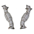 High‑Flow Catted Stainless Steel Downpipe with Heat Shield for Nissan GT‑R R35 3.8TT