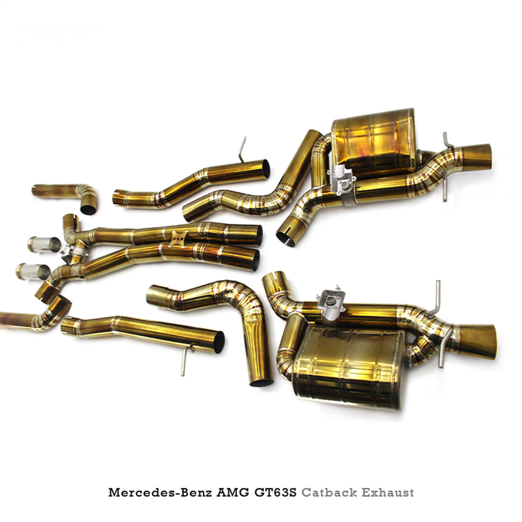 Titanium Valved Catback Exhaust System for Mercedes Benz AMG GT63 GT63S X290