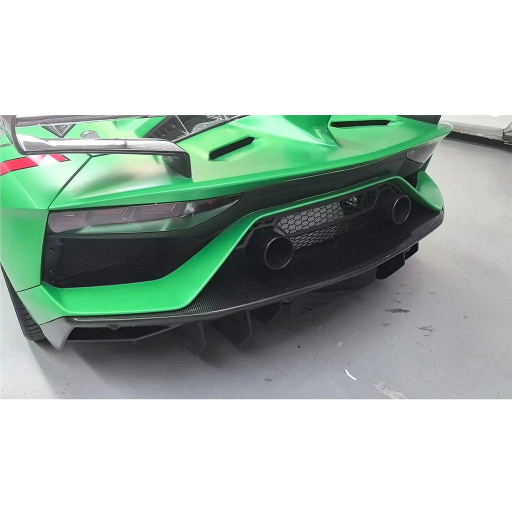 SVJ Style Dry Carbon Fiber Rear Wing with Base for Lamborghini Aventador LP700 LP750 SVJ