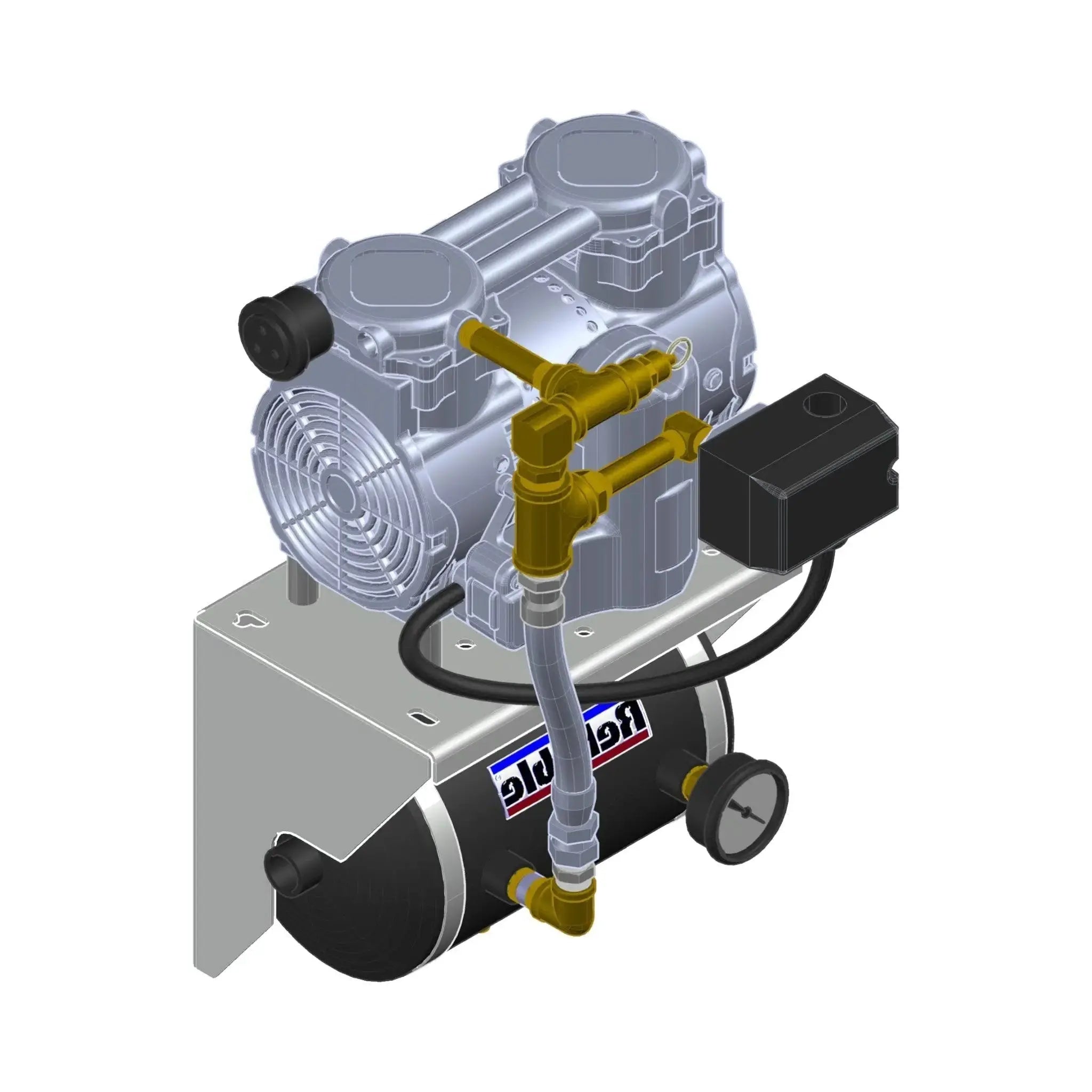 Reliable Fire Sprinkler Air Compressor QRM2 Tank Mounted