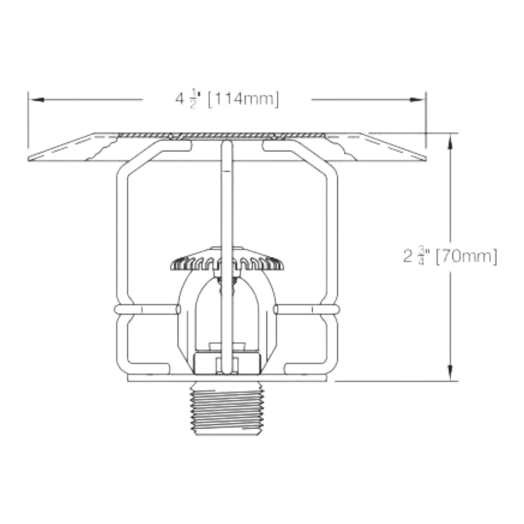Reliable Fire Sprinkler Guard Shield 3 1/4" Protection