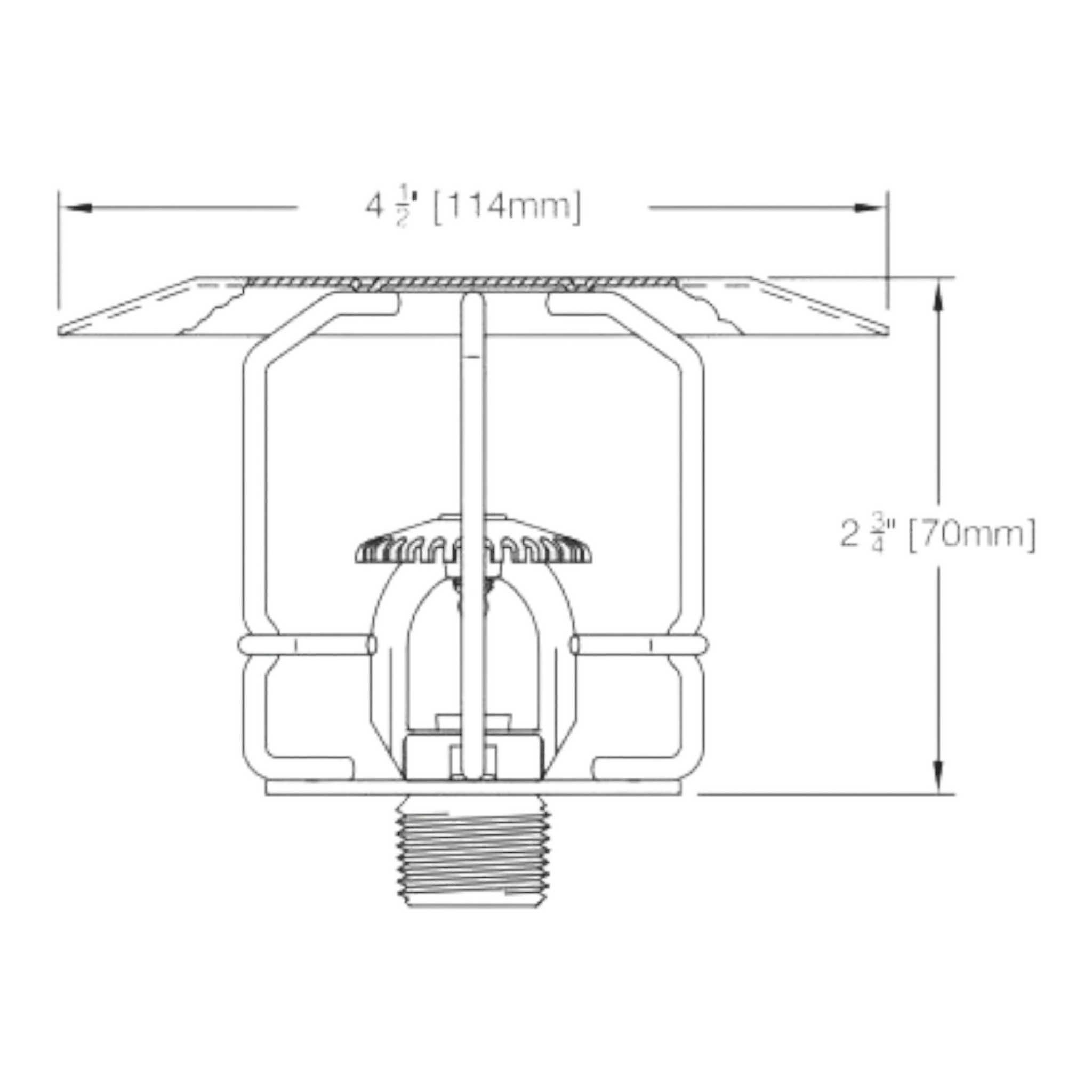 Reliable Fire Sprinkler Guard Shield 3 1/4" Protection