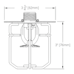 Reliable Fire Sprinkler Guard Shield 3 1/4" Protection