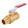 Durable MxF Threaded Gauge Ball Valve for Pressure & Flow Control
