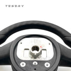 TESERY Touch Horn Round Steering Wheel Replacement for Tesla Model S / X 2021-2023