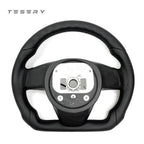 TESERY Touch Horn Round Steering Wheel Replacement for Tesla Model S / X 2021-2023
