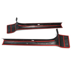 Dry Carbon Fiber Door Sill Cover Trim for Chevrolet Corvette C8 Stingray Z51 Z06 Convertible Coupe