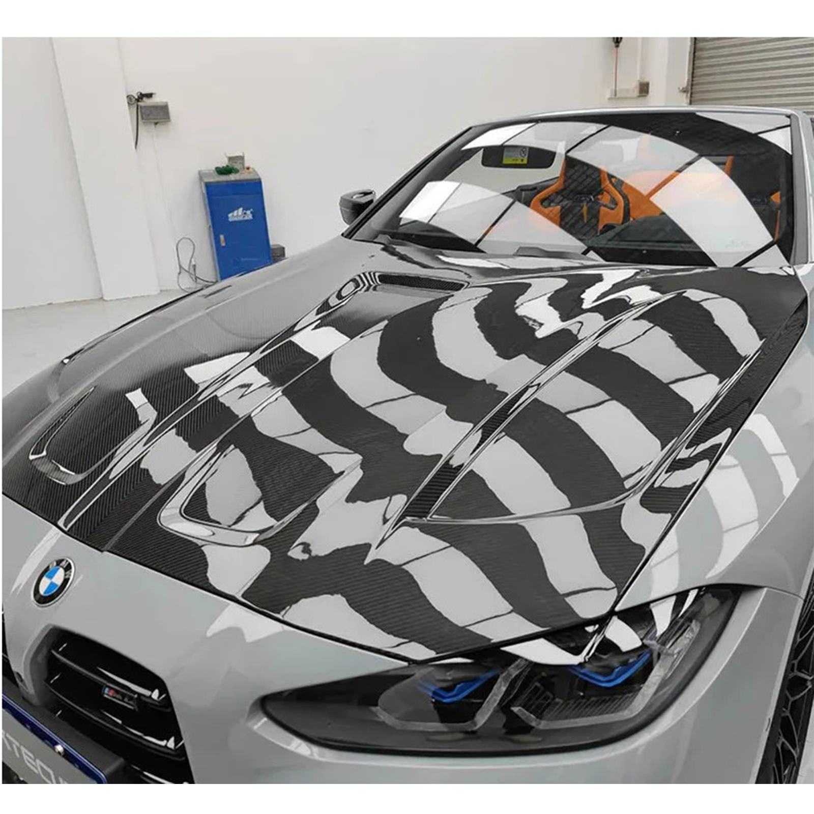 Prepreg Carbon Fiber PT Style Engine Hood for BMW G80 M3 G82 G83 M4