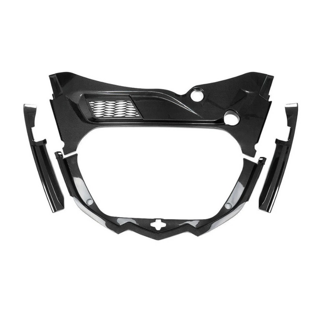 Dry Carbon Fiber Front Frunk Cover Trim Replacement for Chevrolet Corvette C8 Z06 Z51 Stingray