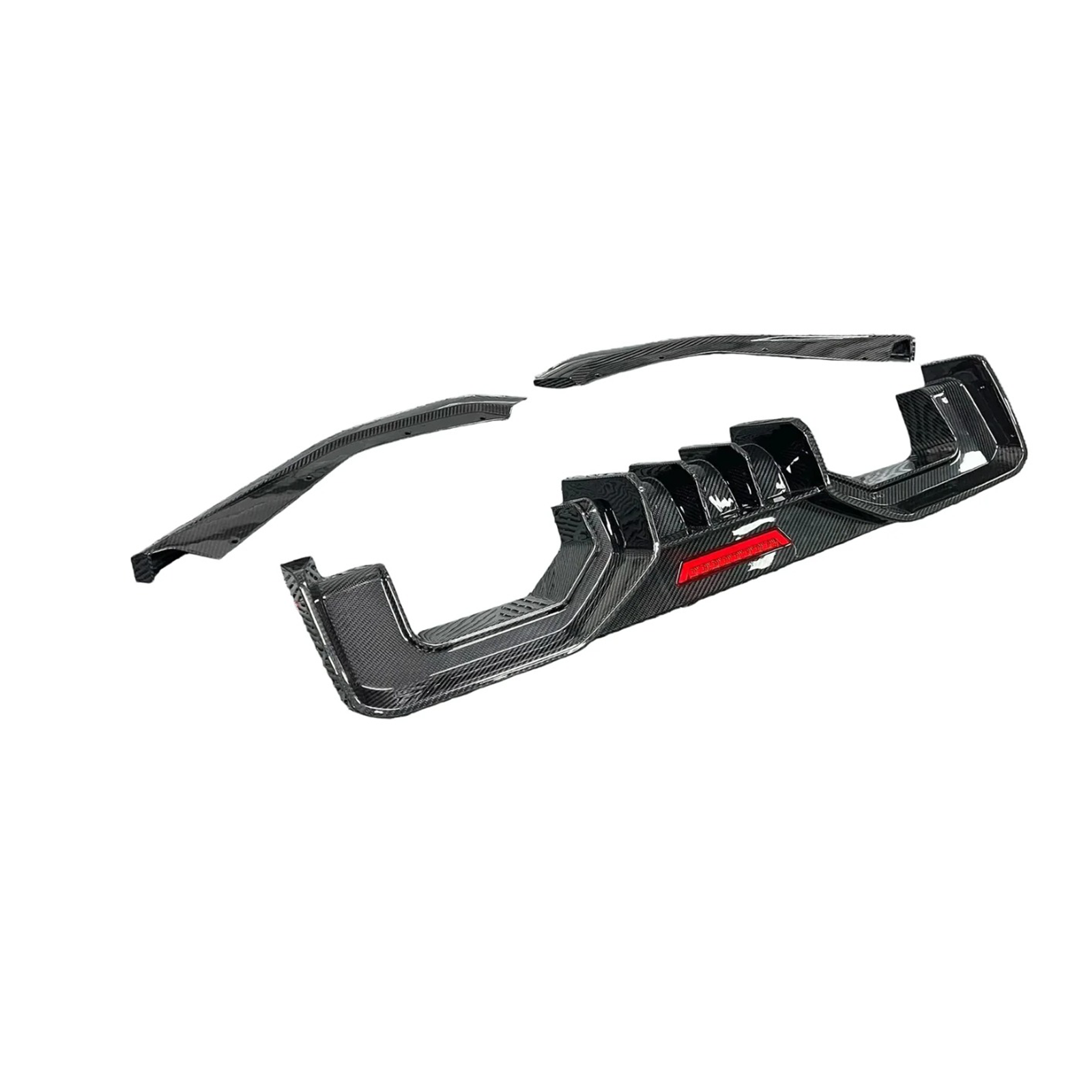 Carbon Fiber AD Style Rear Diffuser w/ LED Light for BMW G80 G81 G82 G83 M3 M4