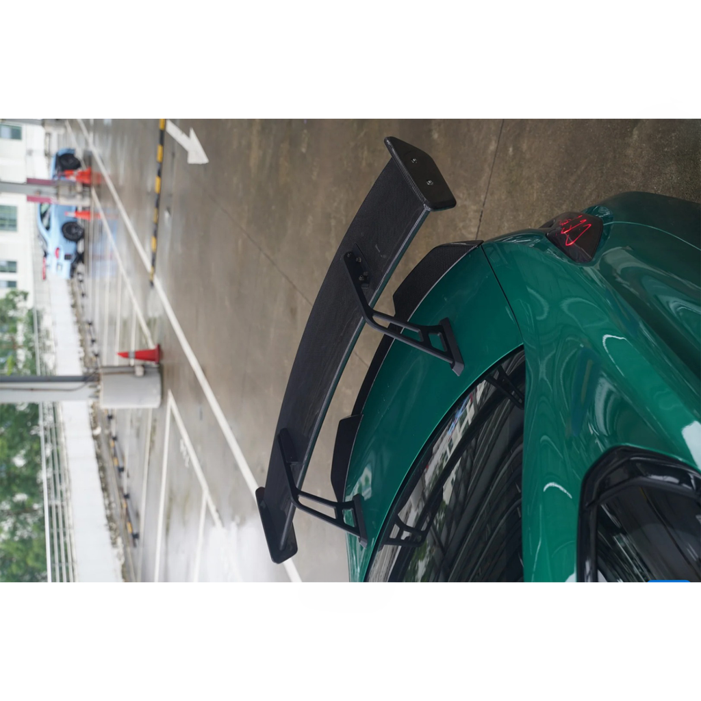 Prepreg Carbon Fiber LED Swan Neck Rear Wing for BMW G8X G80 M3 G82 M4 G87 M2