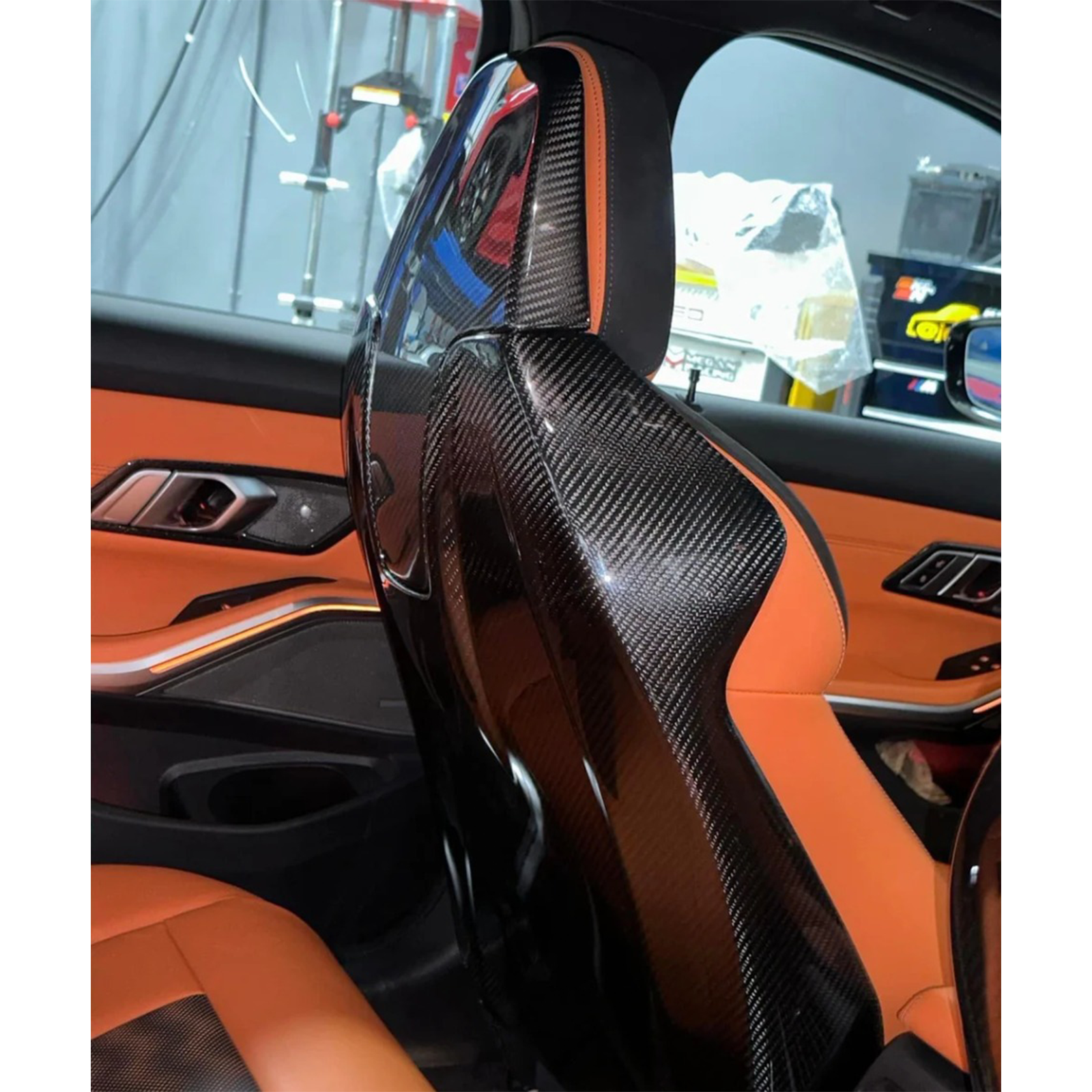 Carbon Fiber Full Seat Back Cover for BMW G80 M3 G82 G83 M4 G87 M2