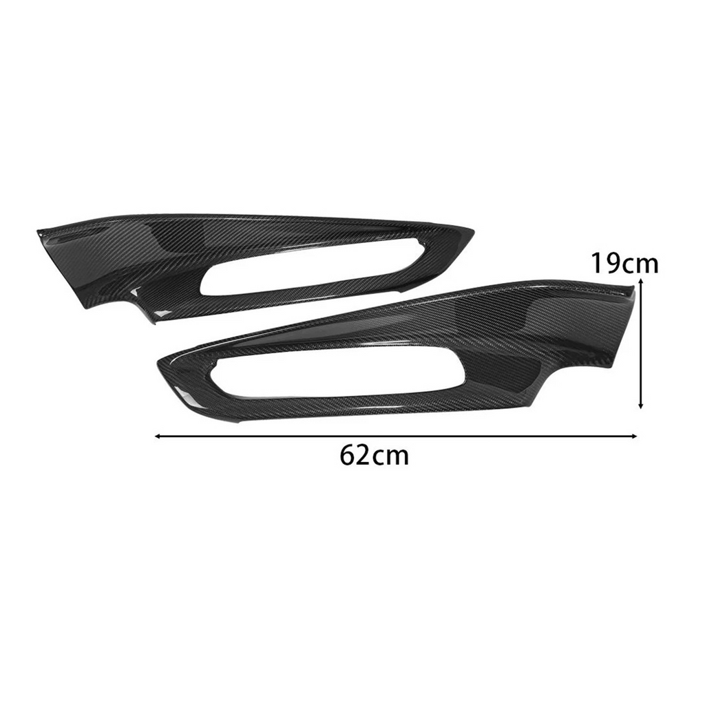 Dry Carbon Fiber Interior Door Bow Cover Trim for Chevrolet Corvette C8