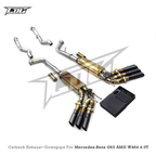 Titanium Catback Exhaust System with Free Flow Downpipes for Mercedes Benz G63 AMG W464 4.0T