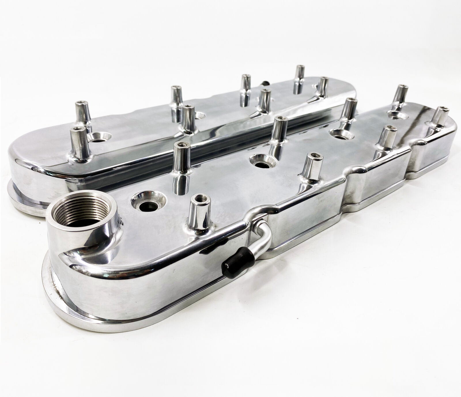 LS Cast Aluminum Tall Valve Covers for LS1 LS2 LS3 LS6 5.3 6.0 Polished