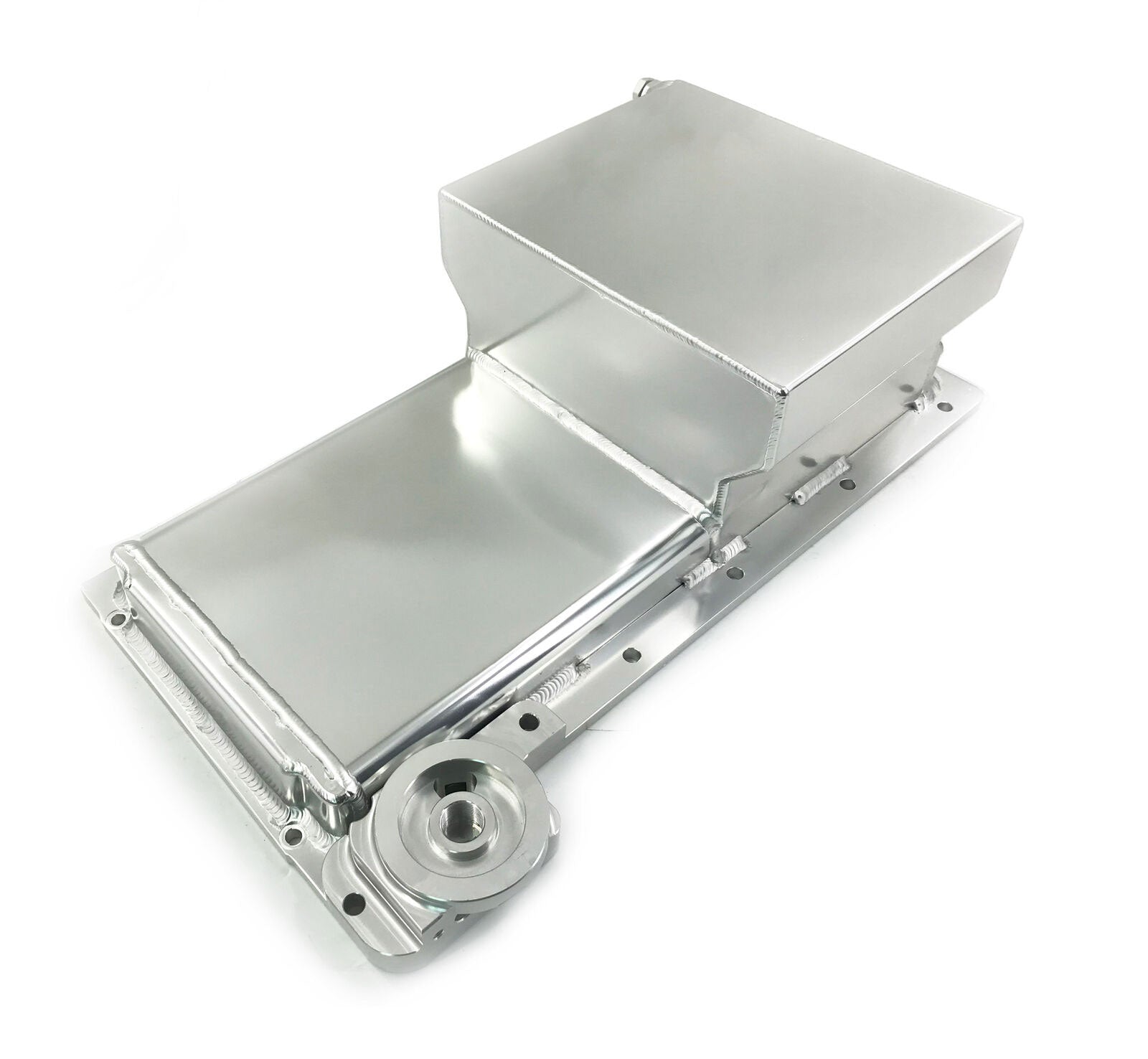 Racing Front Sump Aluminum LS1 LS2 LS6 Oil Pan w/billet Oil Filter Adapter