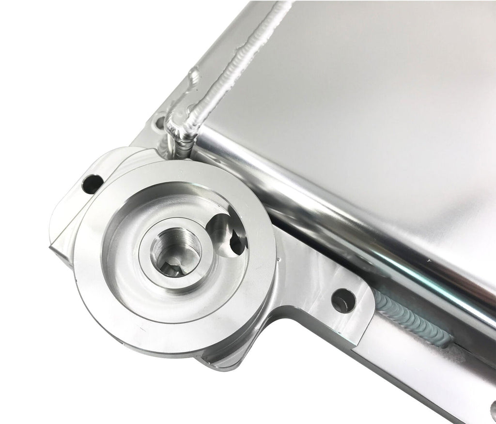 Racing Front Sump Aluminum LS1 LS2 LS6 Oil Pan w/billet Oil Filter Adapter