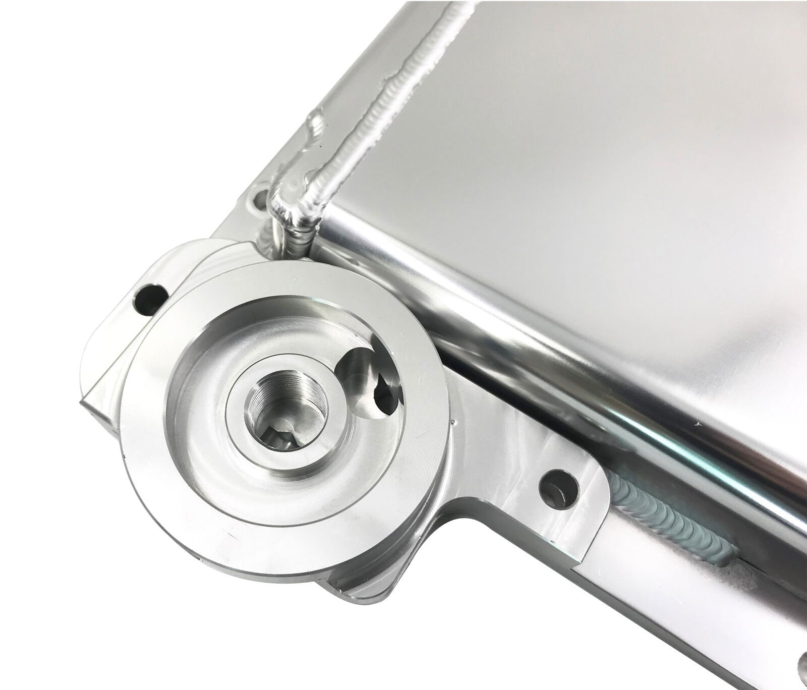 Racing Front Sump Aluminum LS1 LS2 LS6 Oil Pan w/billet Oil Filter Adapter
