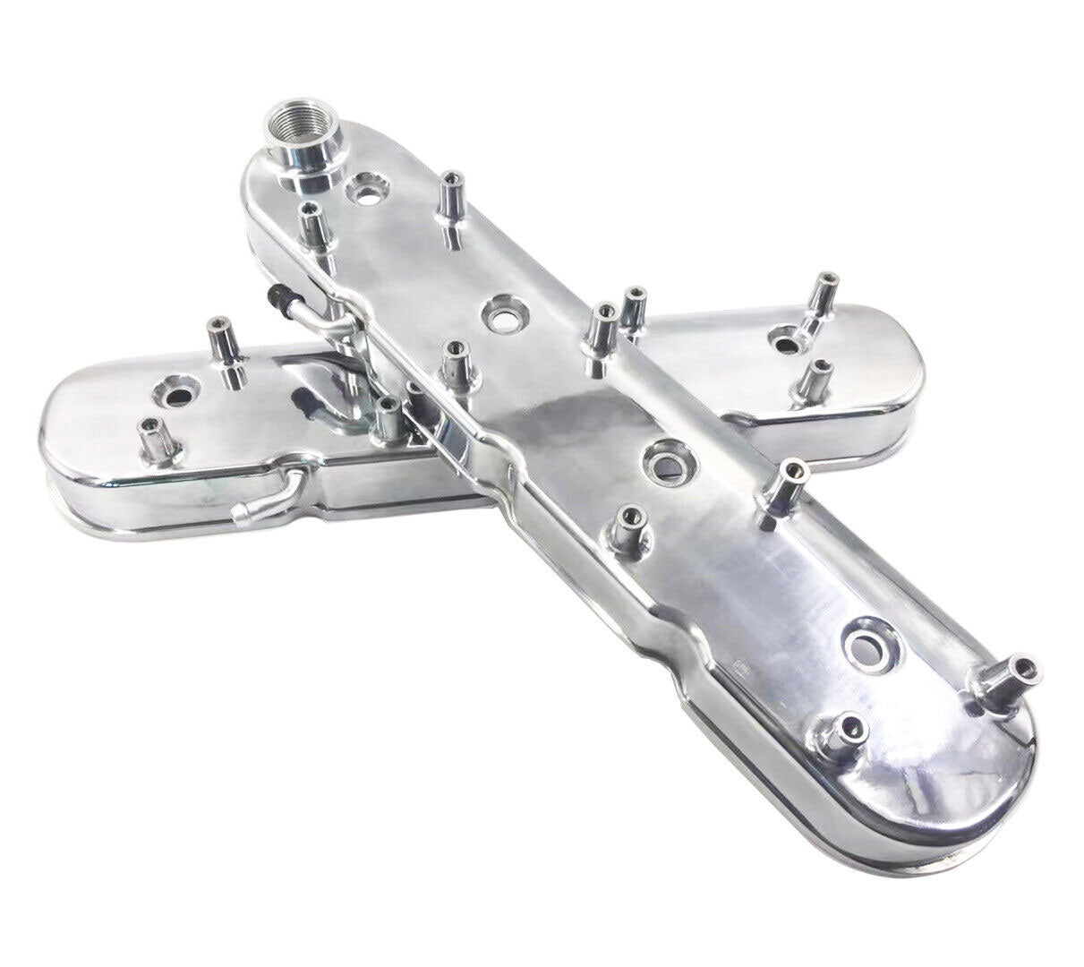 LS Cast Aluminum Tall Valve Covers for LS1 LS2 LS3 LS6 5.3 6.0 Polished