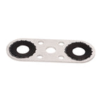 Transmission Cooler Line Adapter Plate with Gasket and 6AN Fittings Compatible with 6L80E 6L90E 8L90E Oil Seal Line Connector for Braided Hose Set