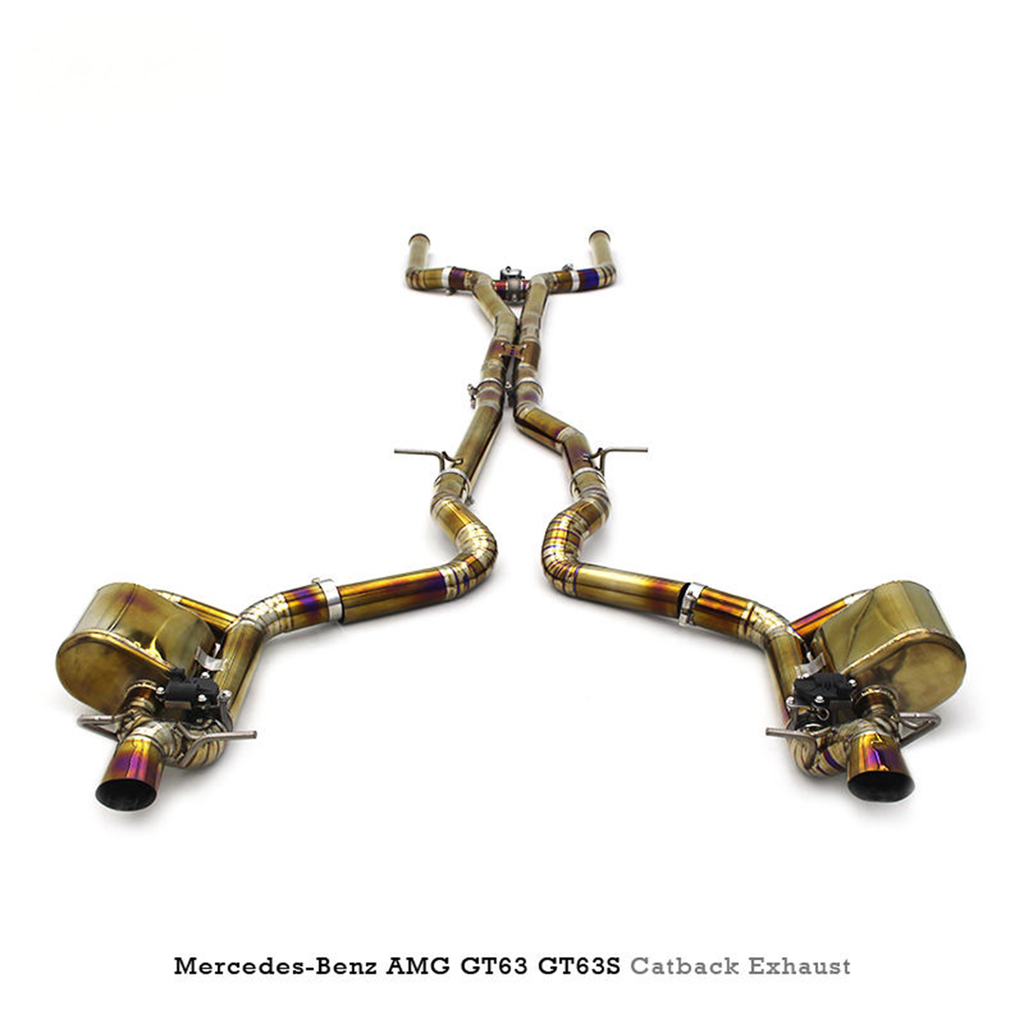 Titanium Valved Catback Exhaust System for Mercedes Benz AMG GT63 GT63S X290 4.0T